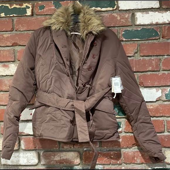 Buffalo David Bitton Bomber Jacket with Faux Fur Trim Colar - Picture 5 of 5